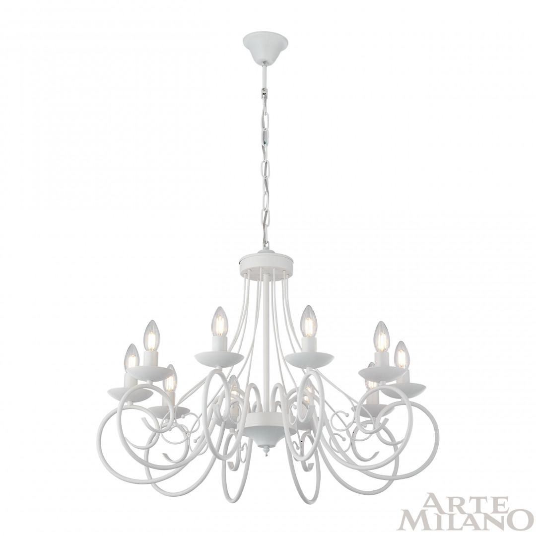 подвесная люстра arte milano 349159/10 wt
