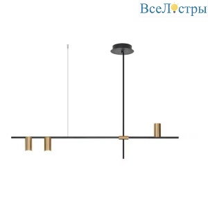 Люстра РИЯ черный/бронза w125*6 h72 GU10 3*10W 07621-3,20