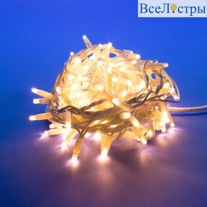 Уличная светодиодная гирлянда (UL-00003941) Uniel теплый белый ULD-S1000-120/TBK Warm White IP67