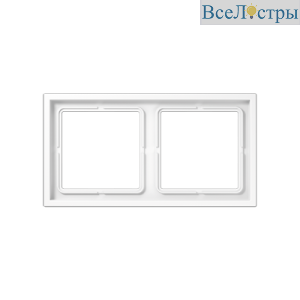Рамка двухместная Jung LSZ982BFWWM