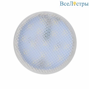 Лампа светодиодная Uniel GX53 7W 3000K призма LED-GX53-7W/3000K+3000K/GX53/PR PLB02WH UL-00006500
