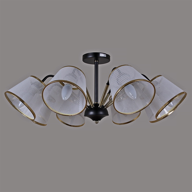 люстра на штанге illumico il0344-8csq-79 bk ab