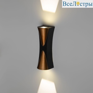 Архитектурный светильник Эра WL43 BK+GD Б0054422