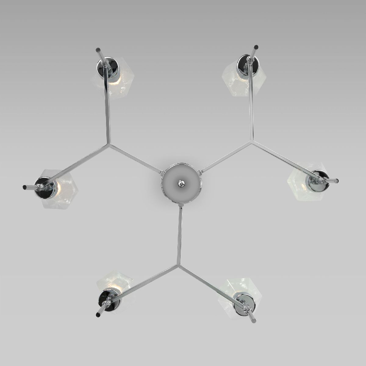 люстра на штанге eurosvet prism 60143/6 хром a061939