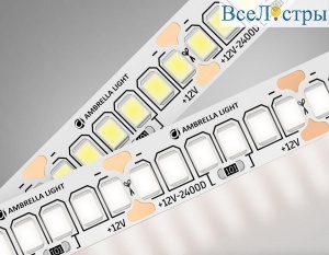 Светодиодная лента Ambrella Light 17W/m 240LED/m 2835SMD дневной белый 5M GS1402