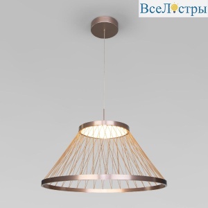 Подвесная люстра Eurosvet Cesta 40017/1 LED коричневый a069288