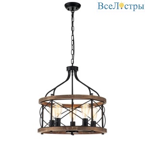 Подвесная люстра Indigo Camino 10017/5P Black V000206