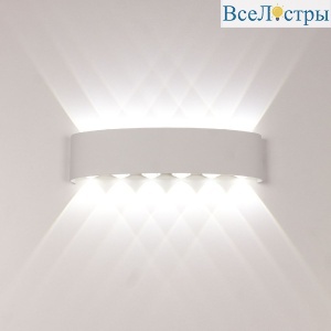 Уличный настенный светильник AM Group AM307-12X1W WH 4000K