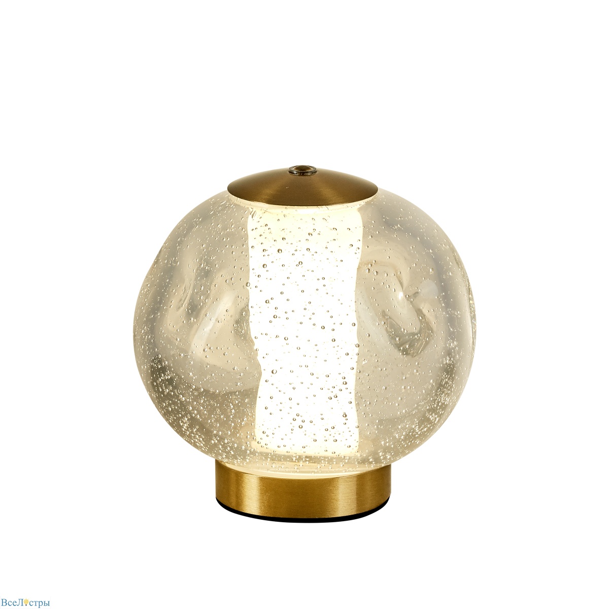 настольная лампа delight collection ot2437-t brass/clear