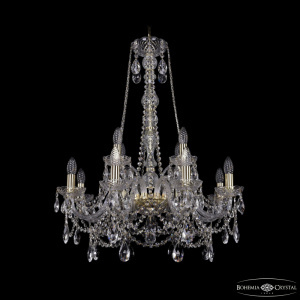 Подвесная люстра Bohemia Ivele Crystal 1411/8+4/240/h-83 G