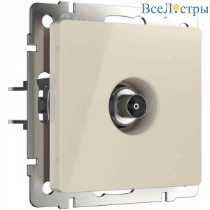ТВ-розетка проходная Werkel (слоновая кость) W1184003 4690389155819