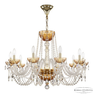 Подвесная люстра Bohemia Ivele Crystal 5402/10/300 G Amber/M-1H