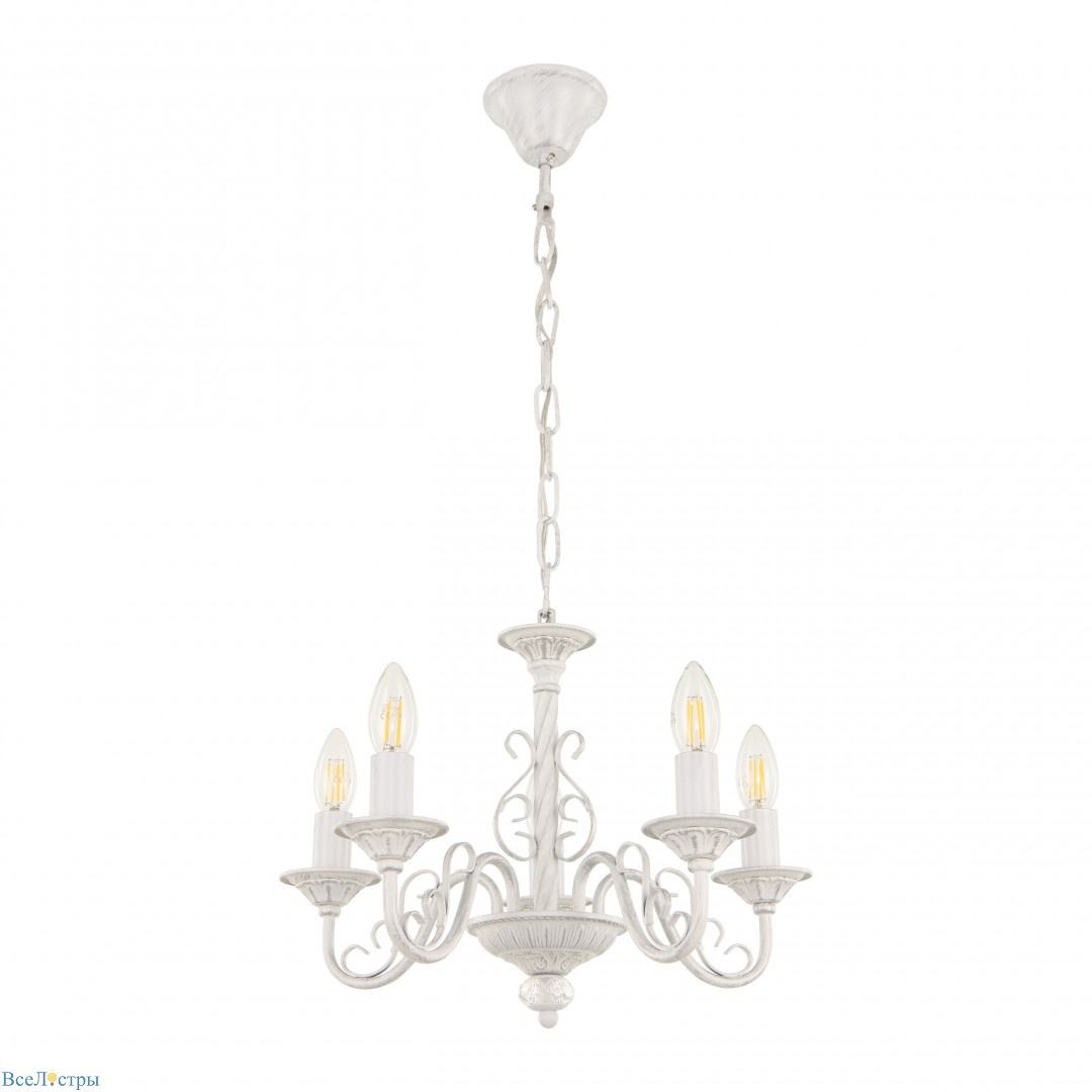подвесная люстра arte milano 342620/5 wt+sl