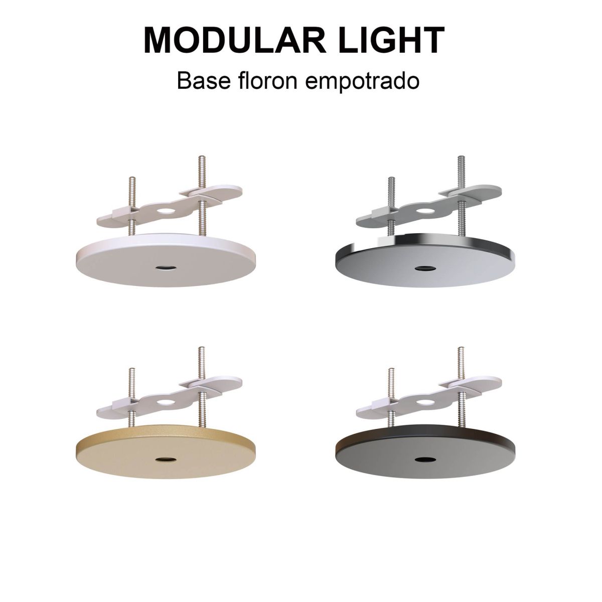 основание потолочное утопленное 1l mantra modular light florones 9358