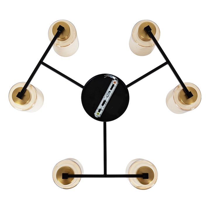потолочная люстра arte lamp leo a7027pl-6bk