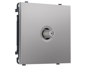 Комплект механизма TV розетки SAT SIGMA Сталь матовый 5-2400MHz 3.5dB QUANT PRO Ambrella Volt MS513050 (SP5130, PR215)