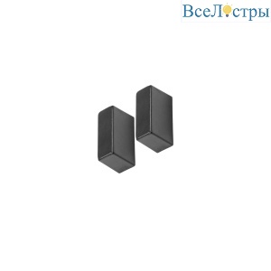 Заглушка торцевая черная Lightstar Due Hermes 510167