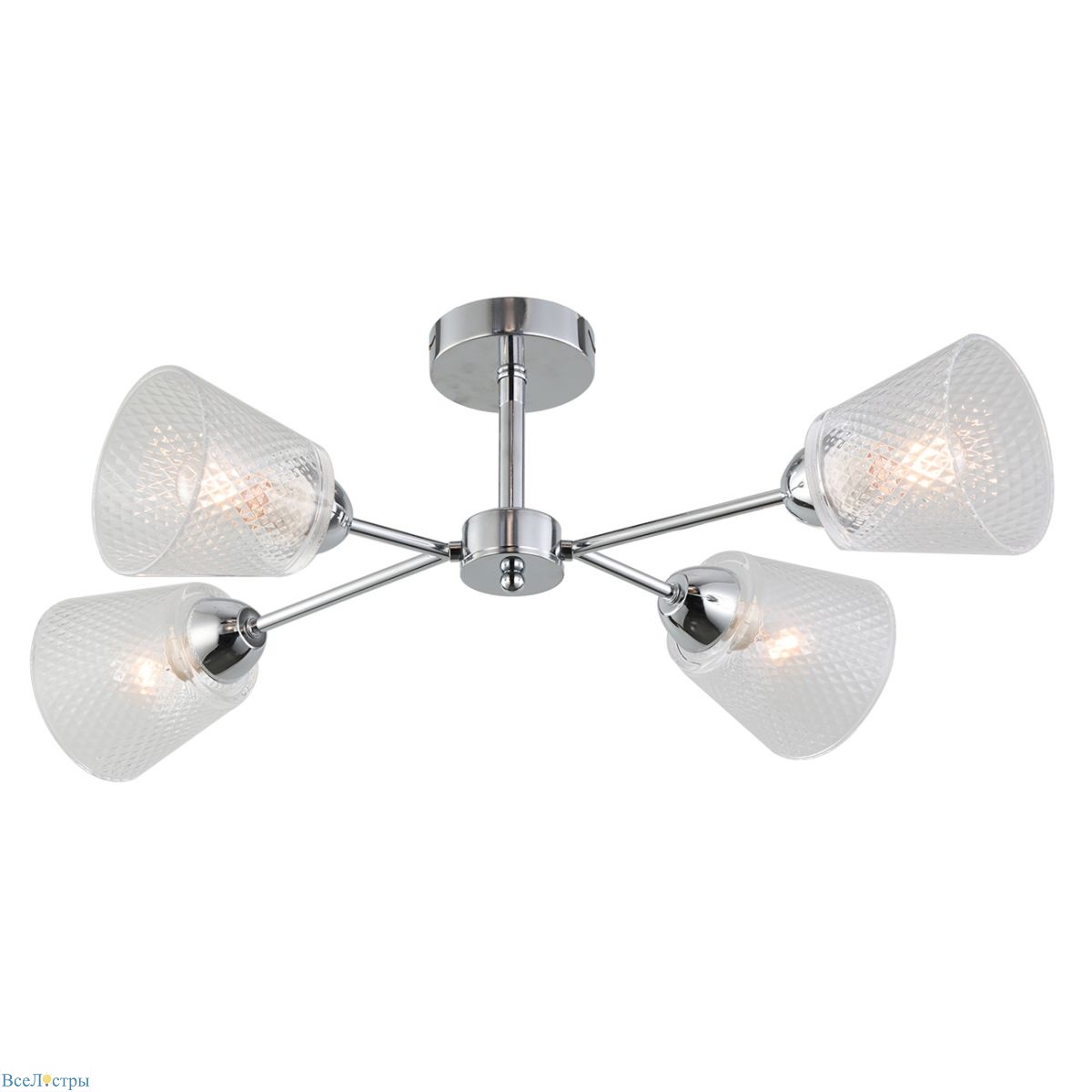 люстра на штанге escada amarant 1104/4p chrome