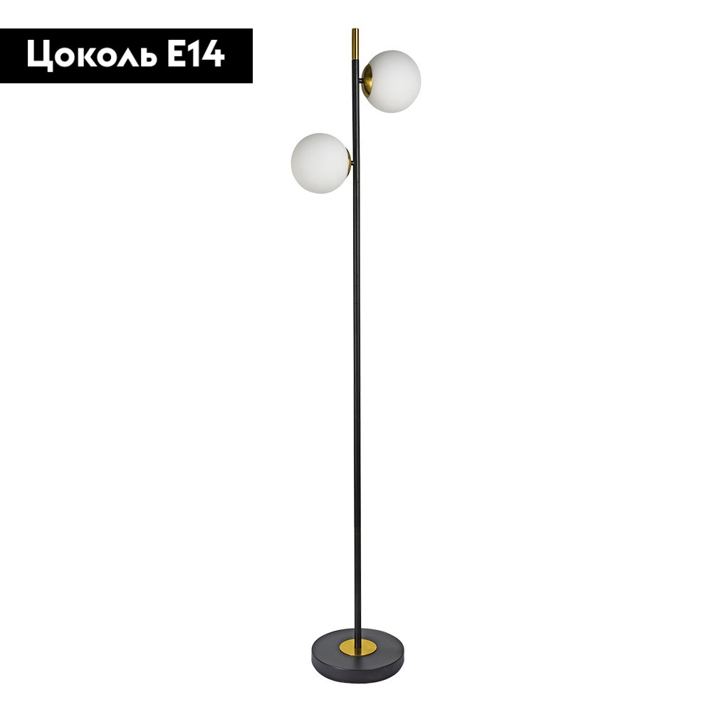 торшер arte lamp alcor a2224pn-2bk