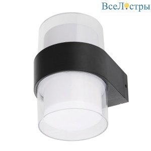 Уличный настенный светильник Uniel ULU-P22B-2x5W/4000K IP65 BLACK UL-00010516
