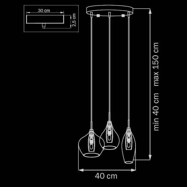подвесная люстра lightstar pentola 803057