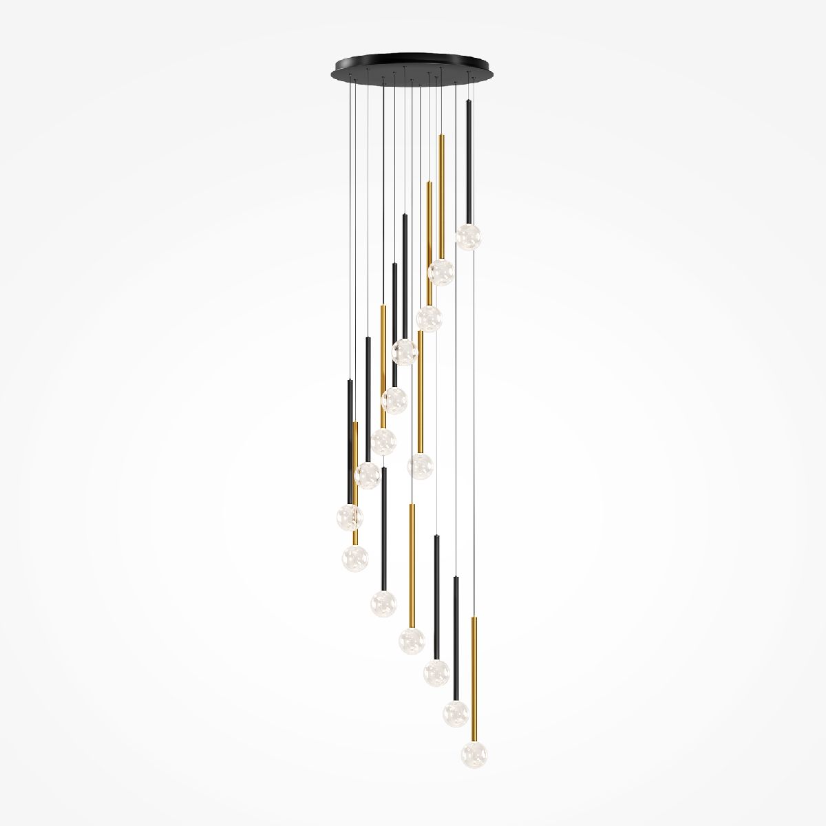 каскадная люстра maytoni bubble dream mod383pl-l40bbs3k