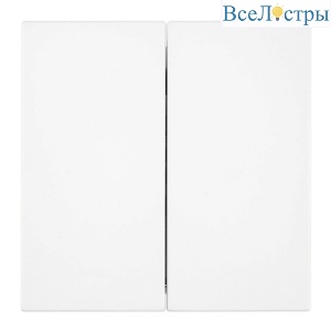 Переключатель 2-клавишный (механизм) Stekker Мия 250В 10А RSW10-3107-01 белая магнолия 50434