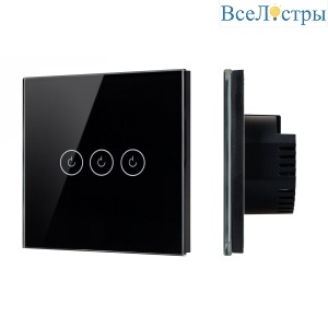 Выключатель сенсорный Arlight SWT-OMALI-S03-ZB-BK (250V, 10A, Zigbee) 050046