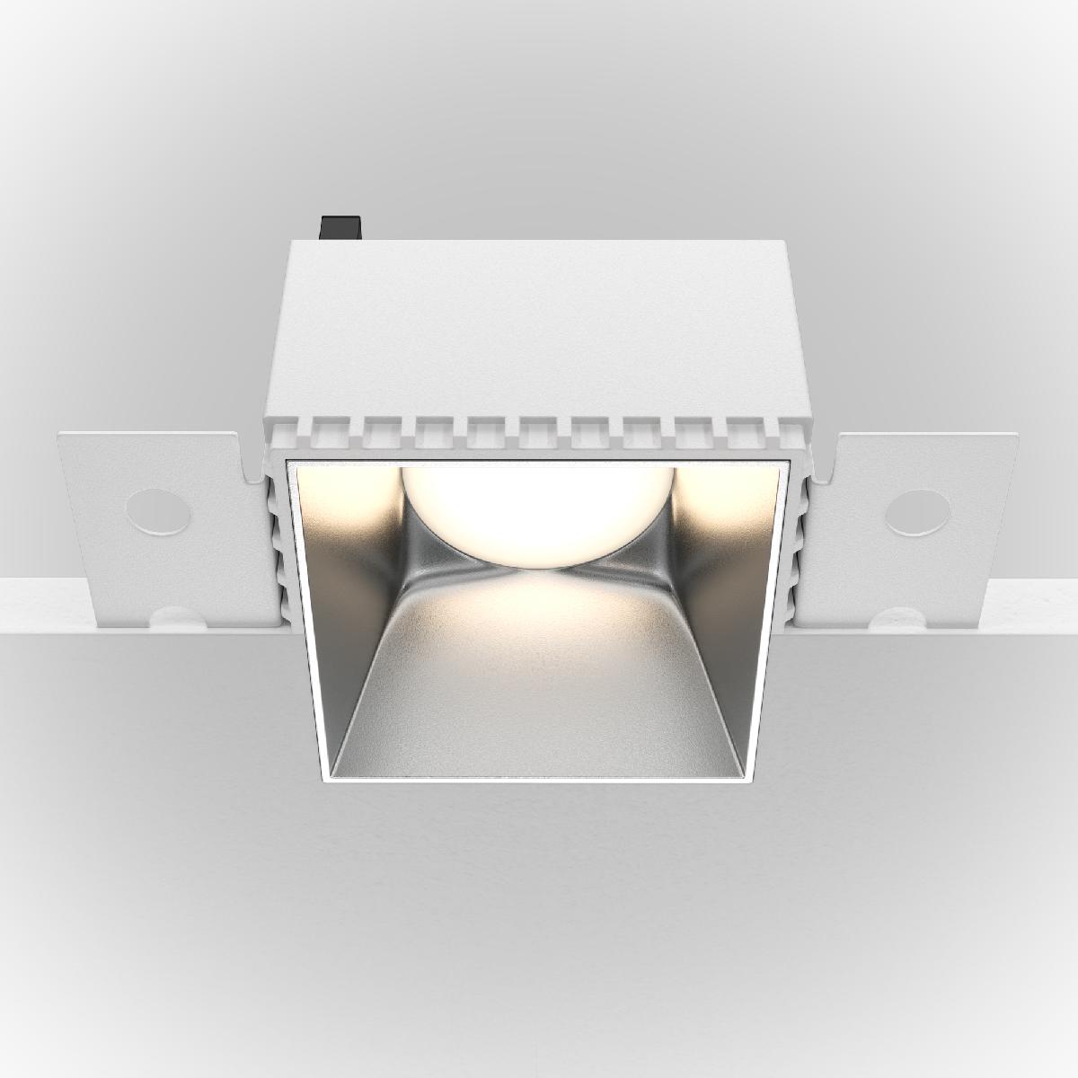 встраиваемый светильник maytoni technical share dl051-01-gu10-sq-ws
