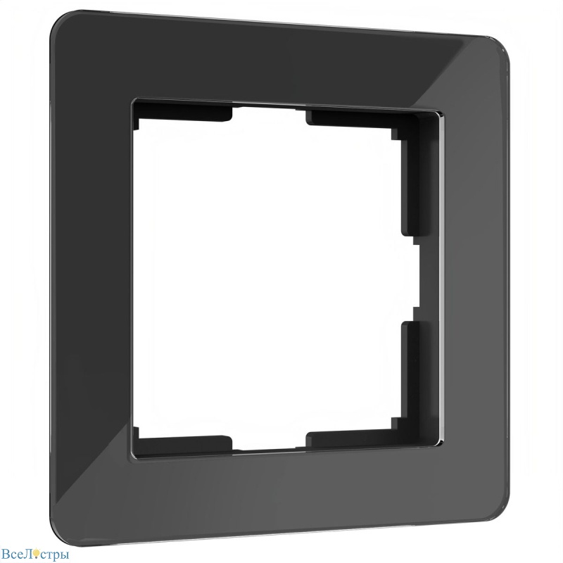 рамка на 1 пост werkel acrylic черный 4690389184826 w0012708