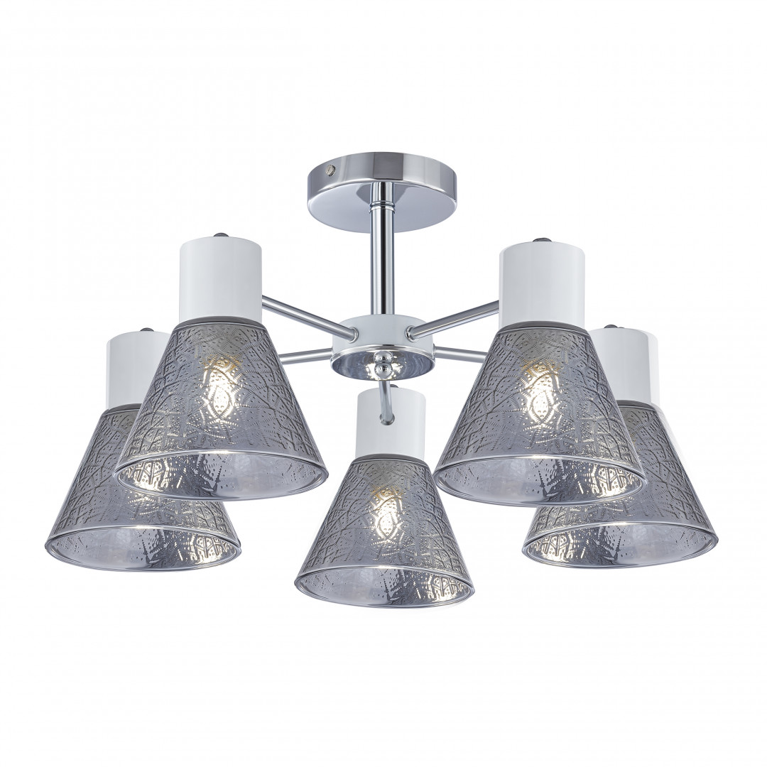 люстра на штанге arte milano napoli 322408/5 cr+wh