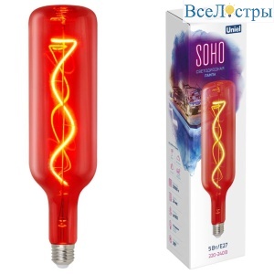 Лампа светодиодная Uniel LED-SF21-5W/SOHO/E27/CW RED GLS77RD UL-00007626