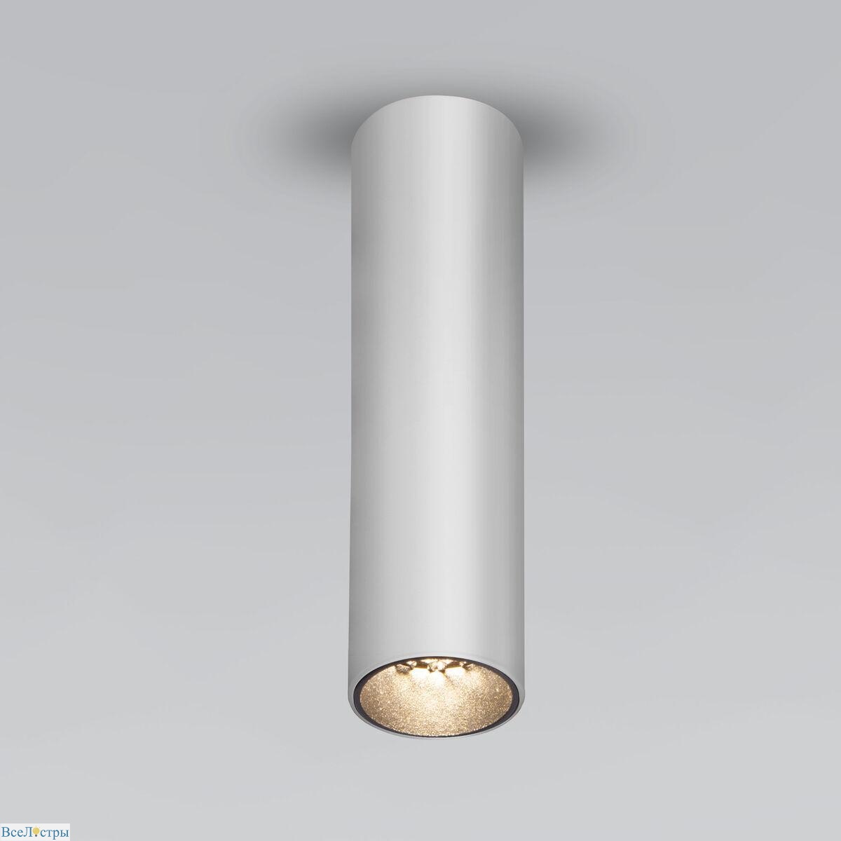 накладной светодиодный светильник elektrostandard pika 25031/led серебро a061535