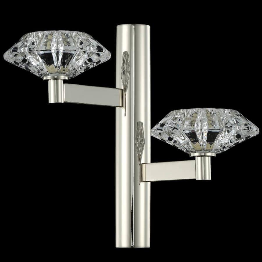 бра crystal lux rebeca ap2 nickel