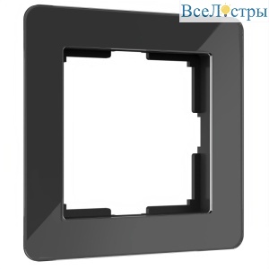 Рамка на 1 пост Werkel Acrylic черный 4690389184826 W0012708