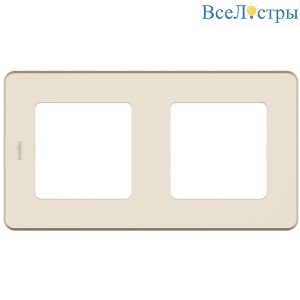 Рамка двухместная Legrand Inspiria 673941