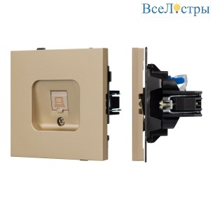 Механизм компьютерной розетки Arlight SCT-TENDO-MPC1-SFPL-GD (RJ-45, CAT6) 054592