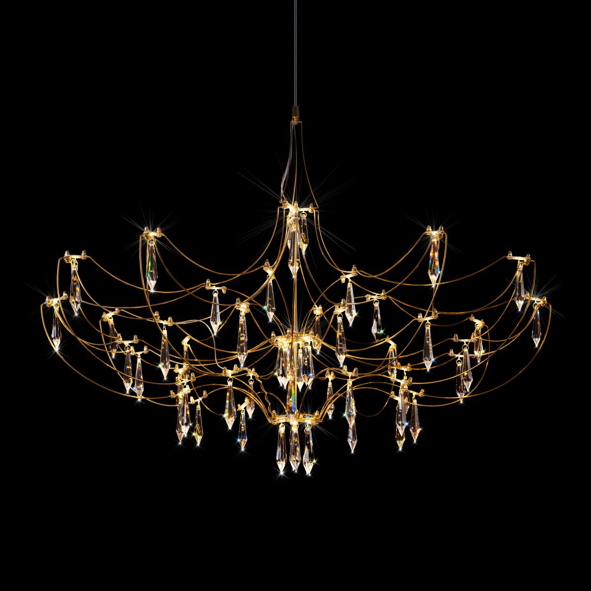 подвесная люстра loft it mira 10589/900 gold asfour