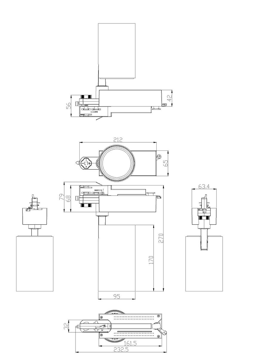 трековый светильник эра sтr-30-36-40k-w40 б0049755
