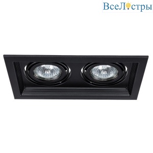Встраиваемый светильник Arte Lamp Canis A6661PL-2BK