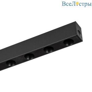 Трековый магнитный светильник Arlight MAG-DOTS-25-L600-18W Warm3000 (BK, 30 deg, 24V, DALI) 046327