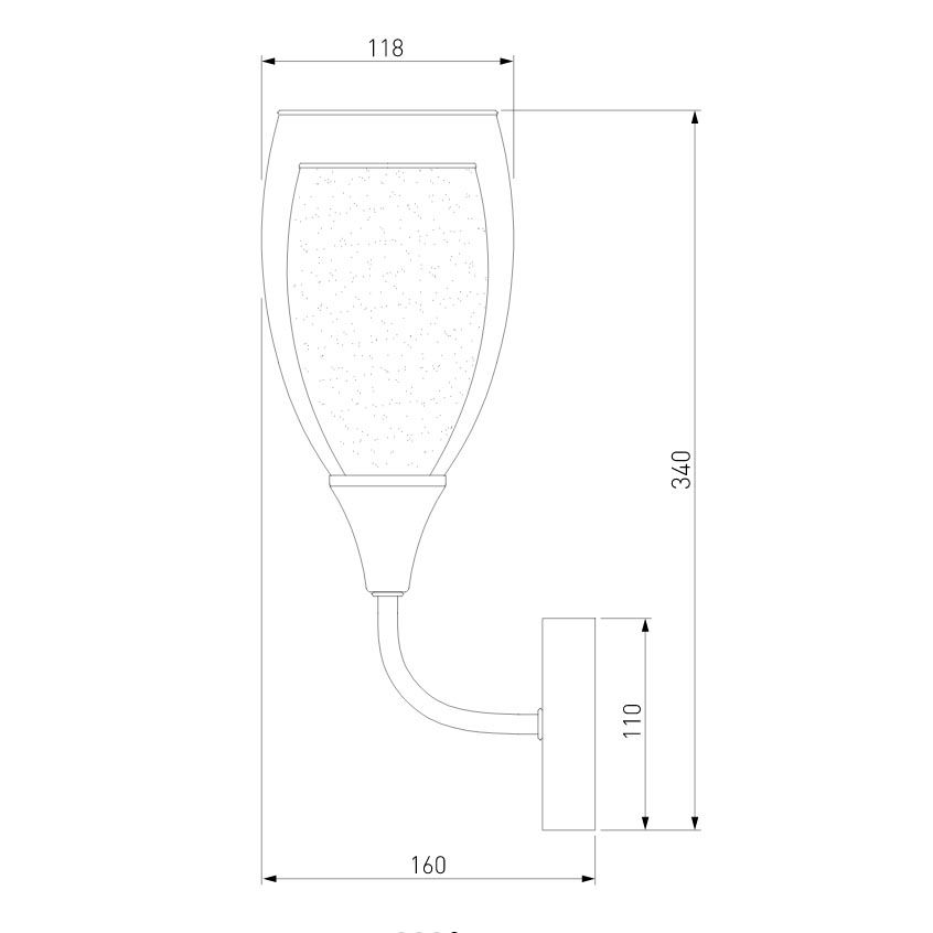 бра eurosvet cosmic 50285/1 золото