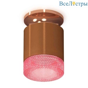 Комплект накладного светильника Ambrella light Techno Spot XS7404142 SCF/PPG/PI кофе песок/золото розовое полированное/розовый (N7930, C7404, N7193)
