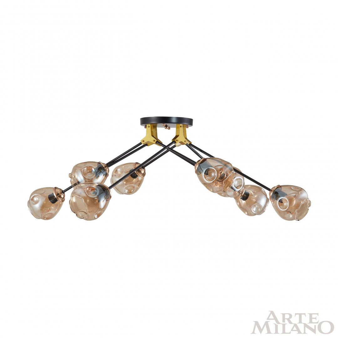 потолочная люстра arte milano amalfi 252588/8 br