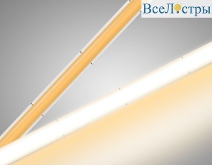 Светодиодная лента Ambrella Light COB 400Led/10W m/ 24V IP20 3000K/ 5m*5mm*2.1mm (2 конт.) GS4611