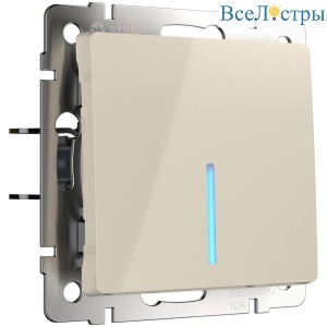 Выключатель одноклавишный с подсветкой Werkel слоновая кость W1110103 4690389155550
