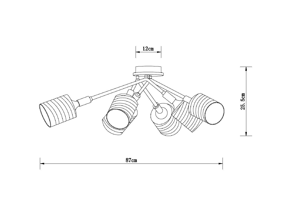 потолочная люстра arte lamp maria a4536pl-6ab