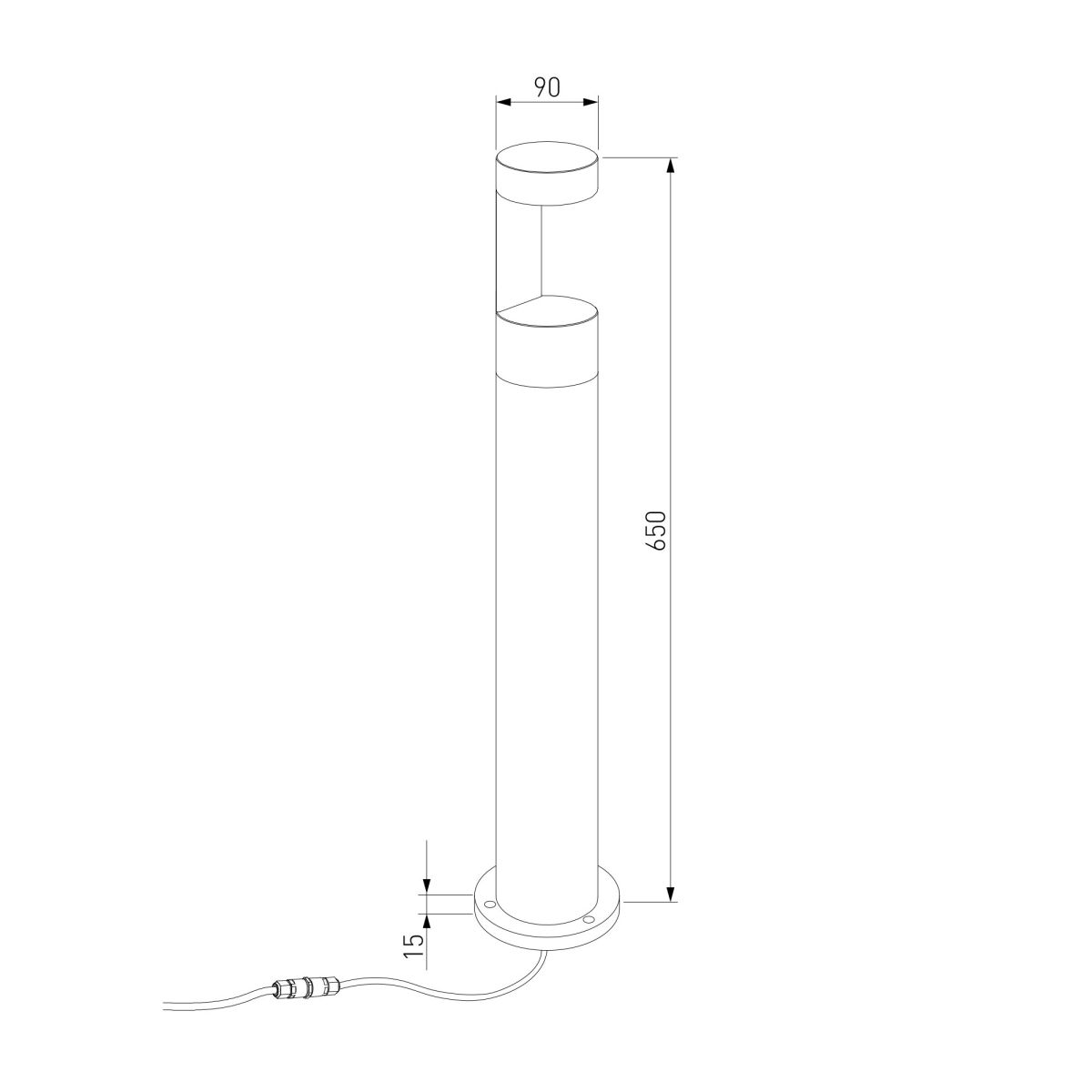ландшафтный светильник elektrostandard nimbus 35126/f серый 4690389219252 a072093