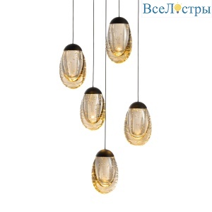 Подвесной светильник Delight Collection MD25090022-5A matt black/champagne
