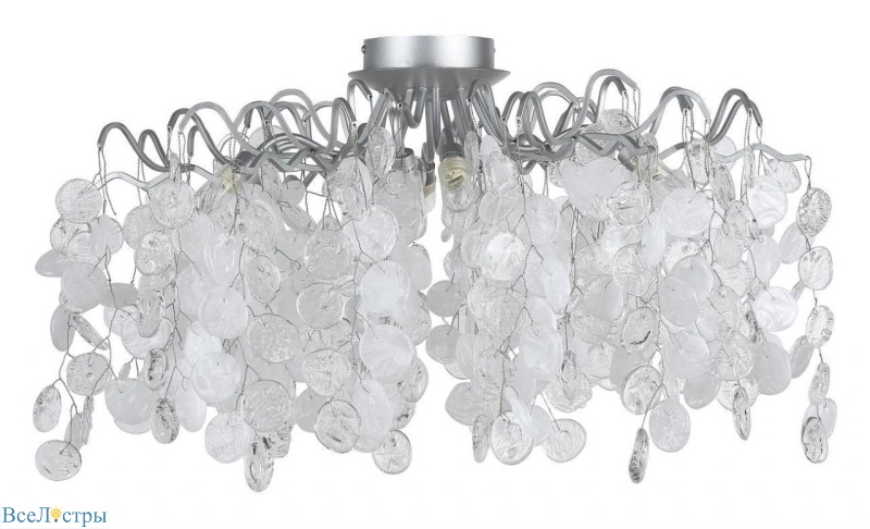 потолочная люстра crystal lux tenerife pl8 silver